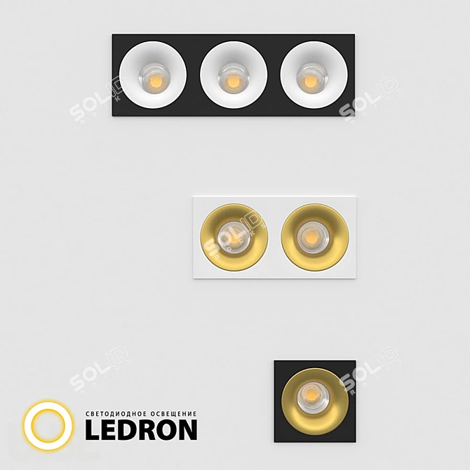 Modern LED Spotlights 3D model image 6