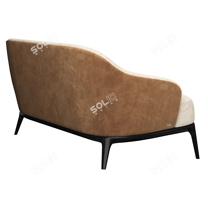 Modern Compact Furman Sofa 3D model image 2