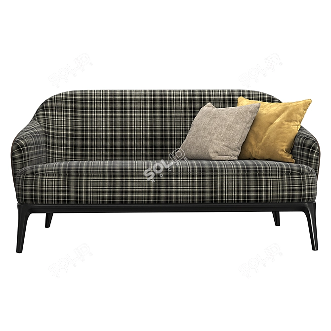 Modern Compact Furman Sofa 3D model image 3