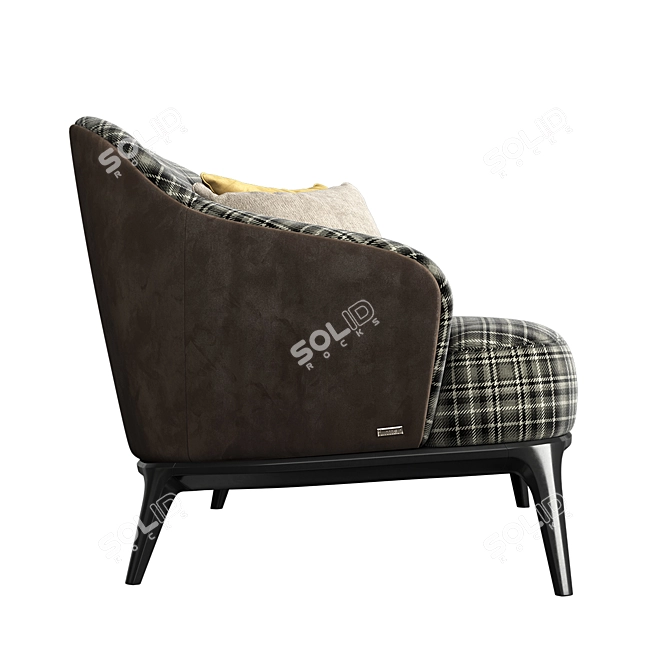 Modern Compact Furman Sofa 3D model image 4