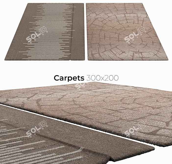 Elegant Interior Carpets 3D model image 1