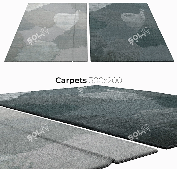 Luxurious Interior Carpets 3D model image 1