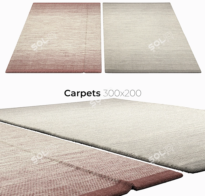 Elegant Interior Carpets 3D model image 1