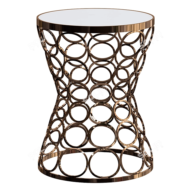 Elegant Greek Motifs Table 3D model image 1