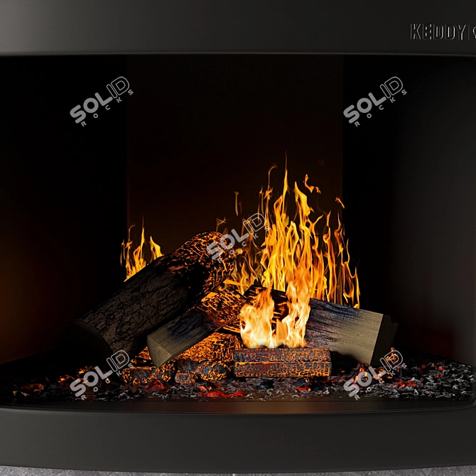 Ostro Fireplace Insert: Keddy SK 204 3D model image 3