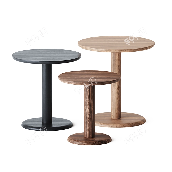 Minimalist Pon Side Table by Jasper Morrison 3D model image 1