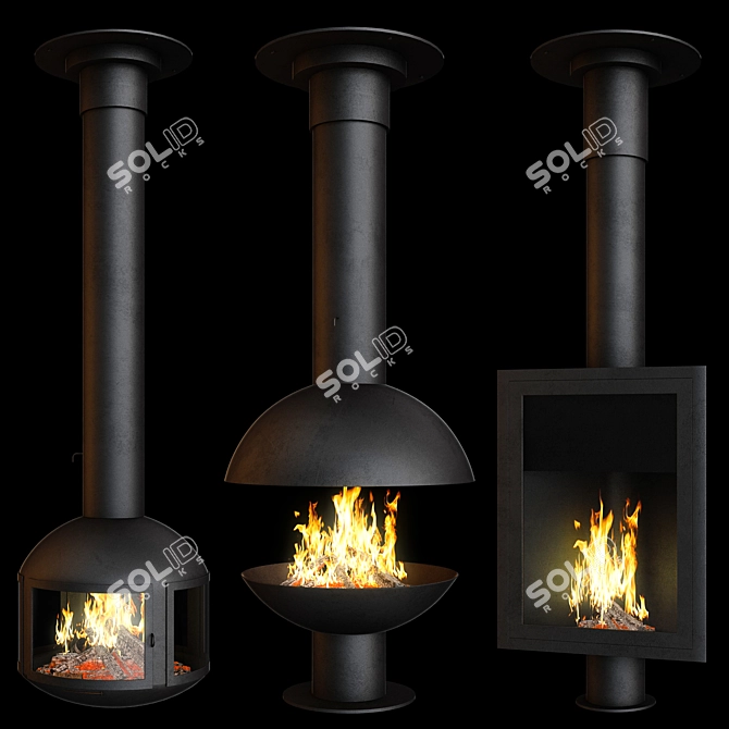 Focus Creation 3: The Ultimate Fireplace Set 3D model image 2