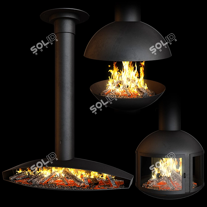 Focus Creation 3: The Ultimate Fireplace Set 3D model image 3