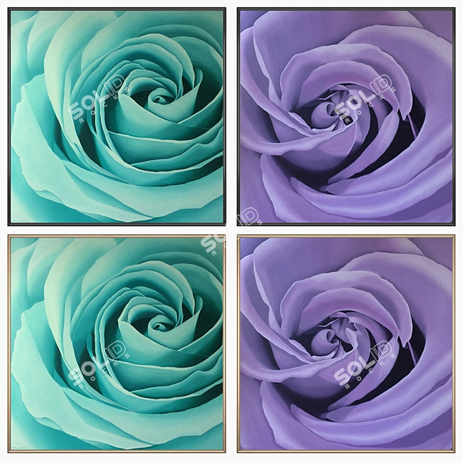 Versatile Set of Wall Paintings: No 2937 3D model image 2