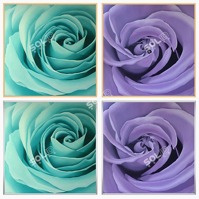 Versatile Set of Wall Paintings: No 2937 3D model image 3