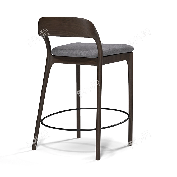 Neva Bar Stool: Stylish and Durable 3D model image 2