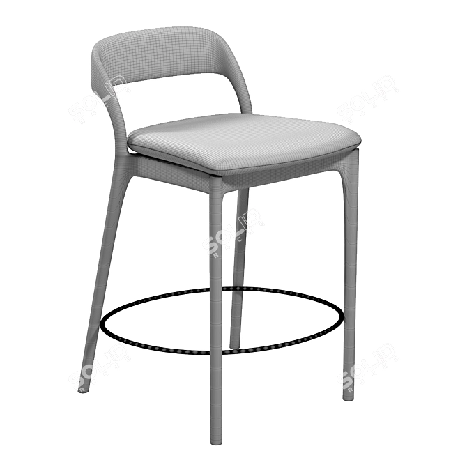 Neva Bar Stool: Stylish and Durable 3D model image 4