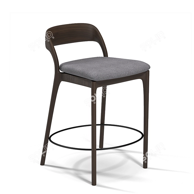 Neva Bar Stool: Stylish and Durable 3D model image 5