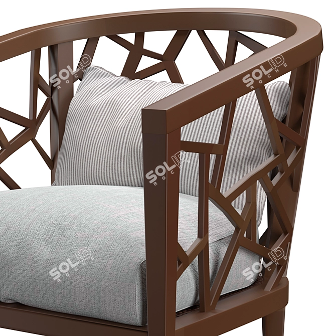 Ankara Truffle Frame Chair: Simply Elegant 3D model image 3