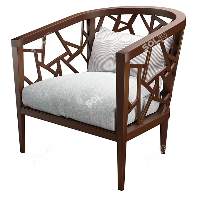 Ankara Truffle Frame Chair: Simply Elegant 3D model image 5