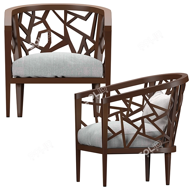 Ankara Truffle Frame Chair: Simply Elegant 3D model image 7