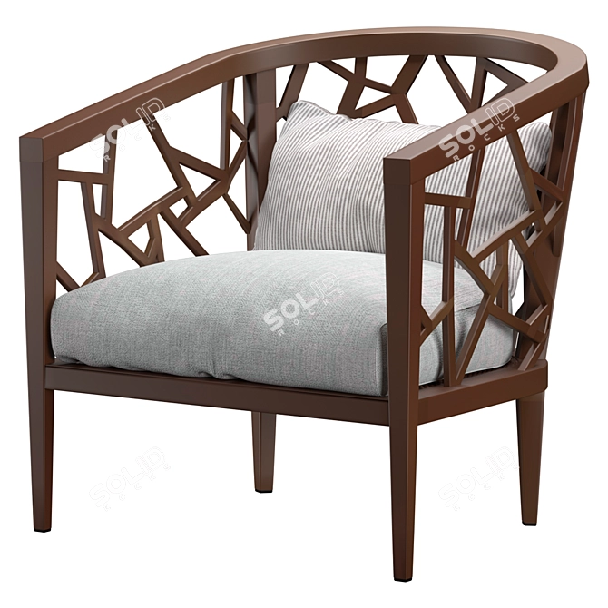 Ankara Truffle Frame Chair: Simply Elegant 3D model image 8