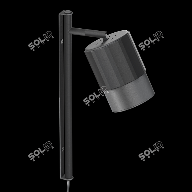 LED Cylinder Wall Light 3D model image 3