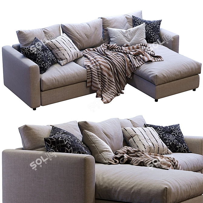 Stylish and Versatile Ikea Vimle Sofa 3D model image 3