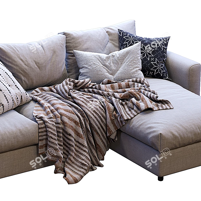Stylish and Versatile Ikea Vimle Sofa 3D model image 4
