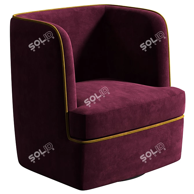 Luxore PBR Armchair 3D model image 3