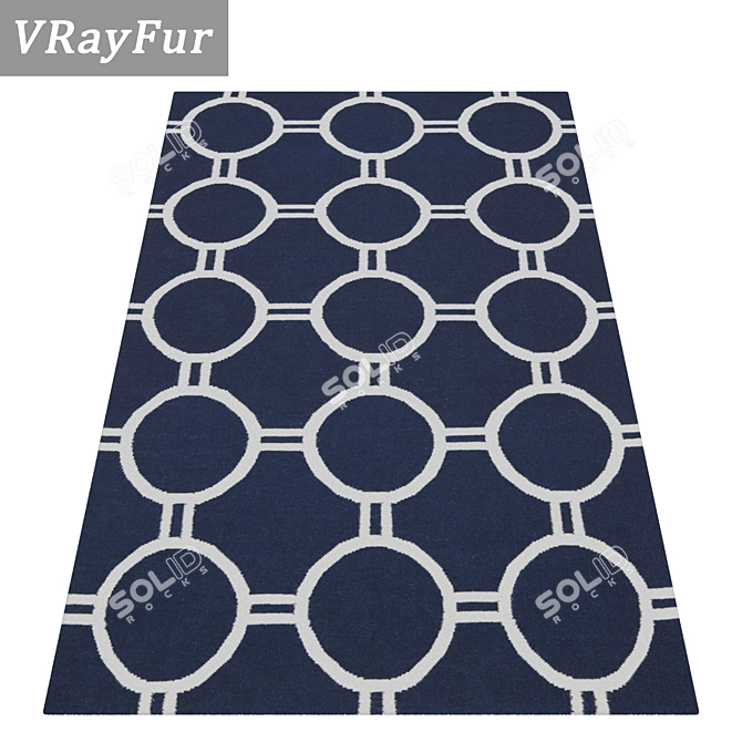 High-Quality Carpet Set: 3 Variants 3D model image 2