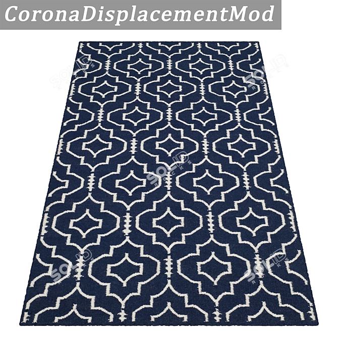 Versatile Carpet Set with High-Quality Textures 3D model image 4