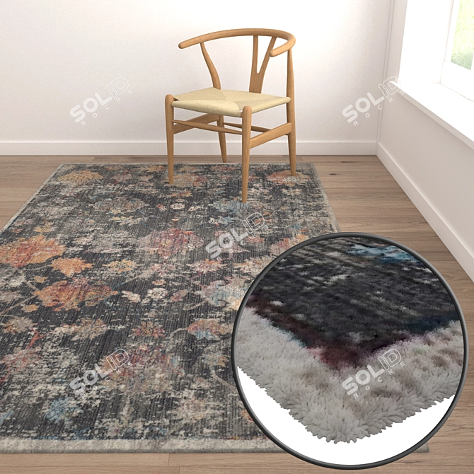 Luxury Carpet Set: High-Quality Textures 3D model image 5