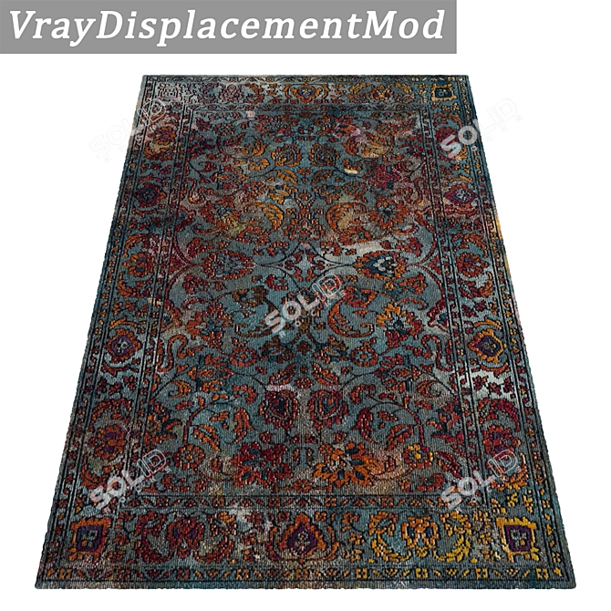 Luxury Carpet Collection: High-Quality Set of 3 Carpets 3D model image 3