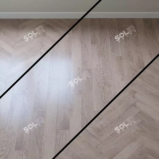 Quartz Castle Aqua-Floor: Durable PVC Tile 3D model image 1