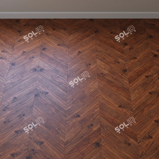 Luxury Oak Laminate Flooring 3D model image 3