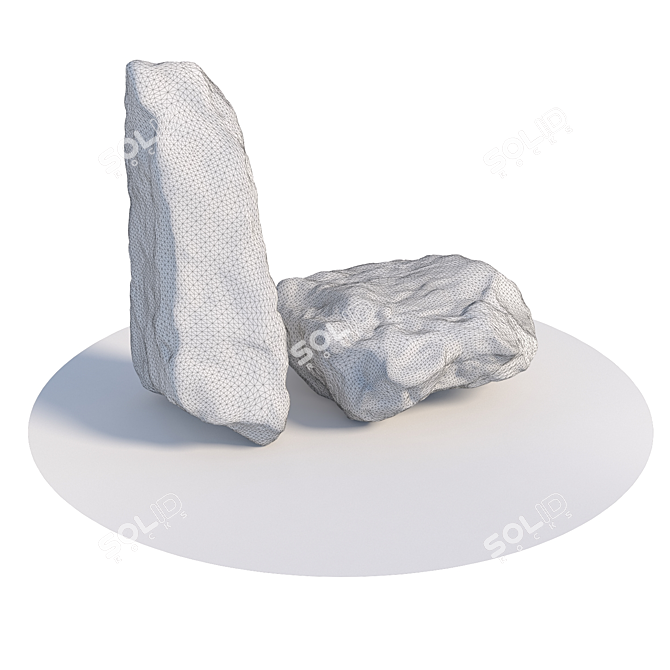 Landscaping Stones Bundle 3D model image 4