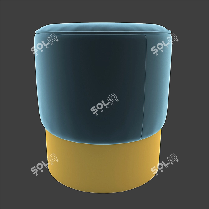 Elegance in Comfort: Pall Mall Pouf 3D model image 1