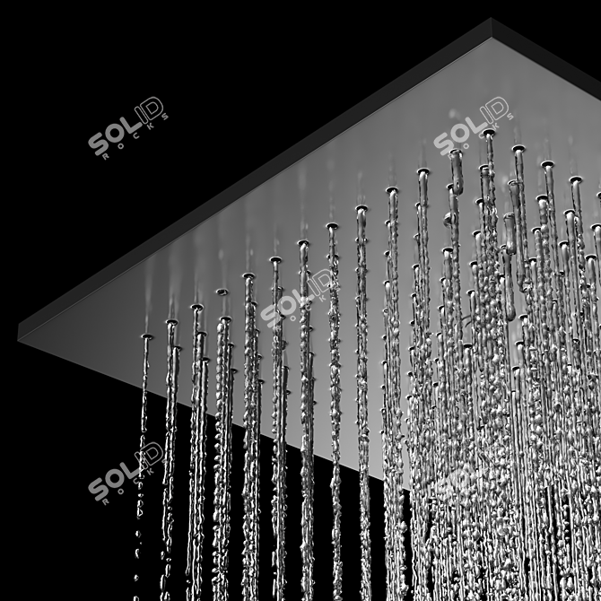 AcquaForte Stainless Steel Showerhead 3D model image 2
