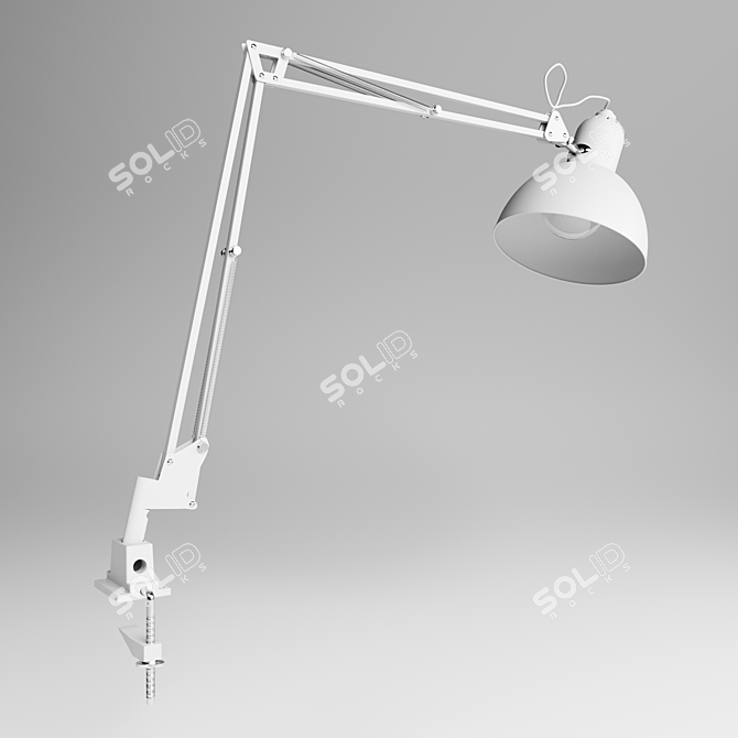 Sleek LED Desk Lamp 3D model image 2