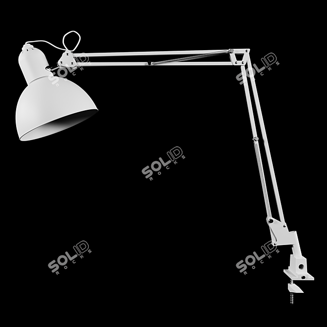 Sleek LED Desk Lamp 3D model image 4