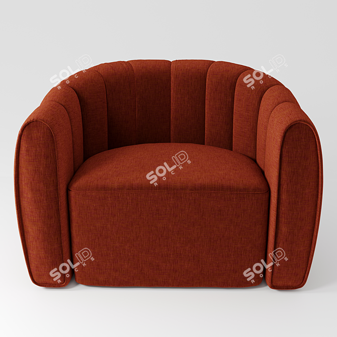 elegant armchair 3D model image 2