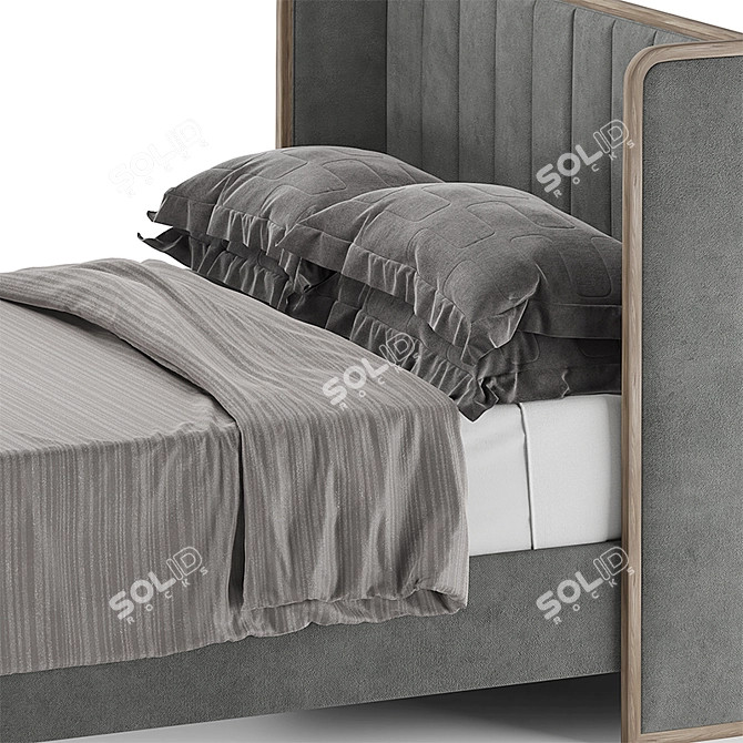 Restoration Hardware Textile Upholstered Bed 3D model image 3