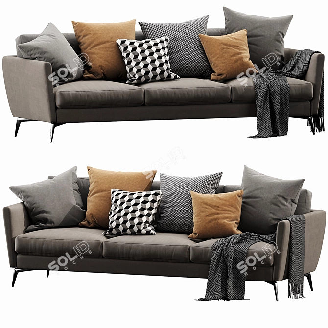 BoConcept Osaka 3 Seater Sofa 3D model image 3