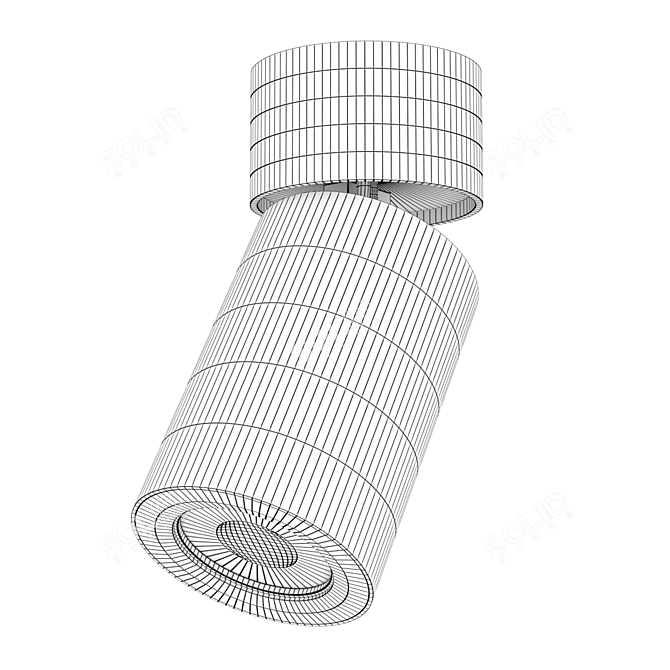 Rotating LED Wall Light - AO1705001 3D model image 3