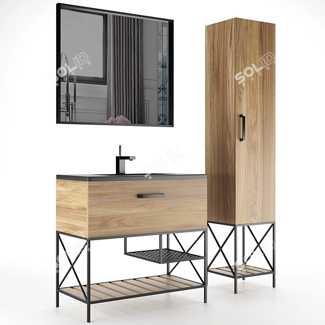 Comforty Bradford Bathroom Furniture 3D model image 2