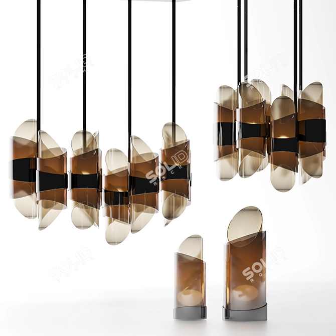 Elegant Acton Bentley Home Lamp 3D model image 1