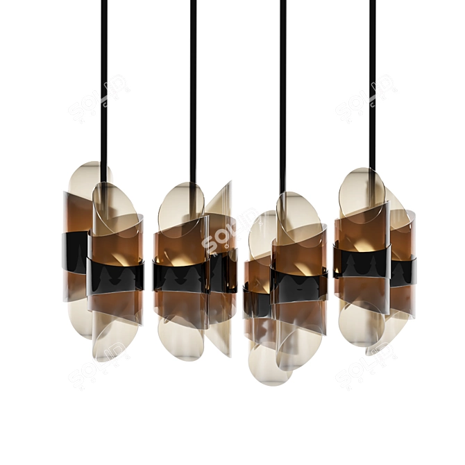 Elegant Acton Bentley Home Lamp 3D model image 2