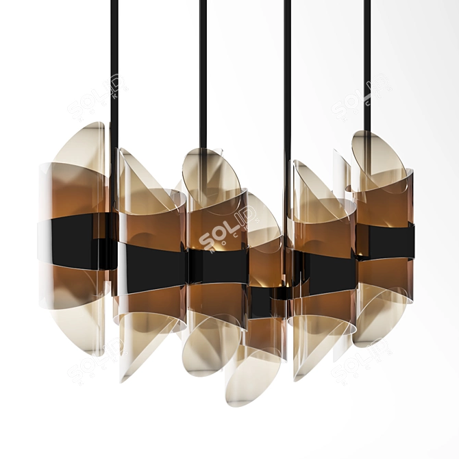 Elegant Acton Bentley Home Lamp 3D model image 5