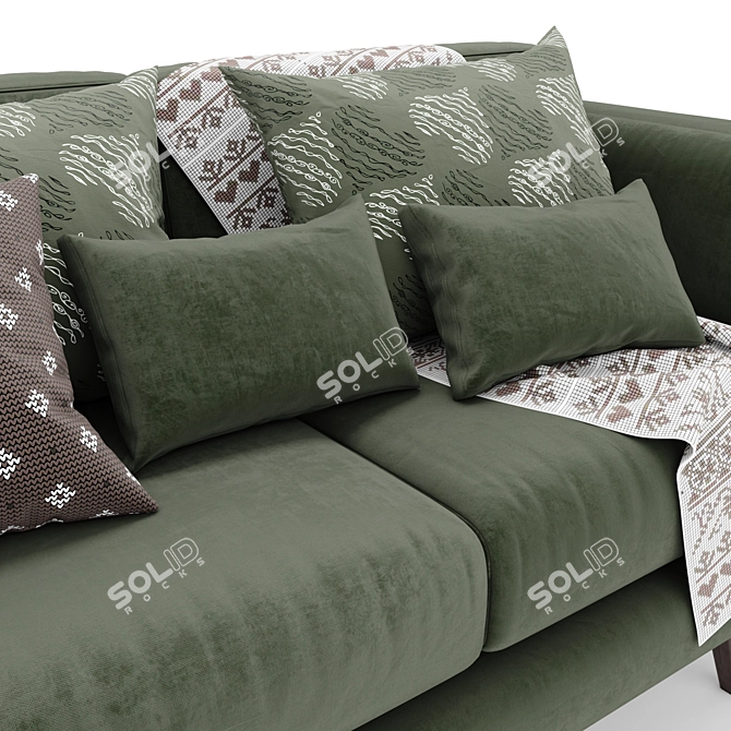 Zuri DFS Sofa+: Modern Comfort in Your Living Space 3D model image 3