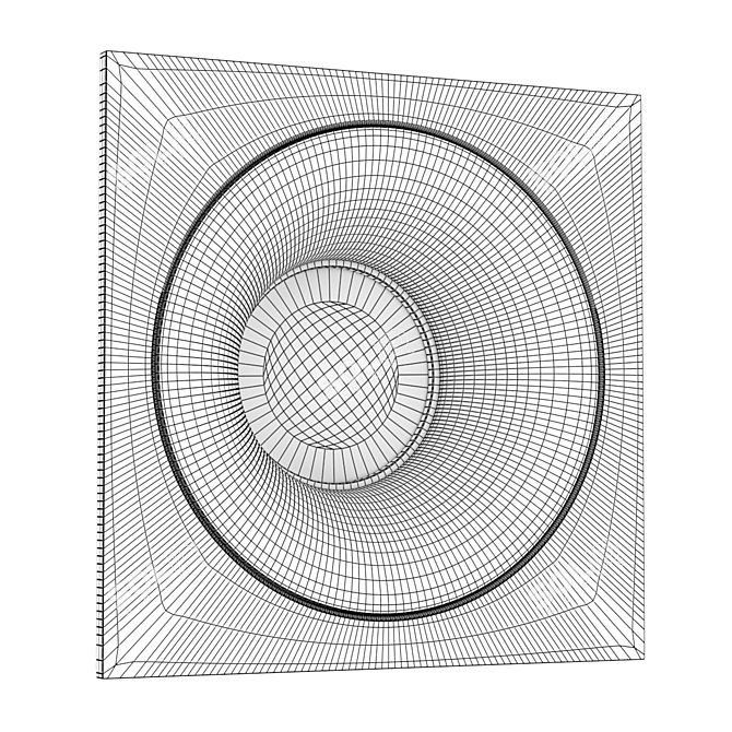 Versatile LED Recessed Light: MJ1003 SQ 3D model image 5