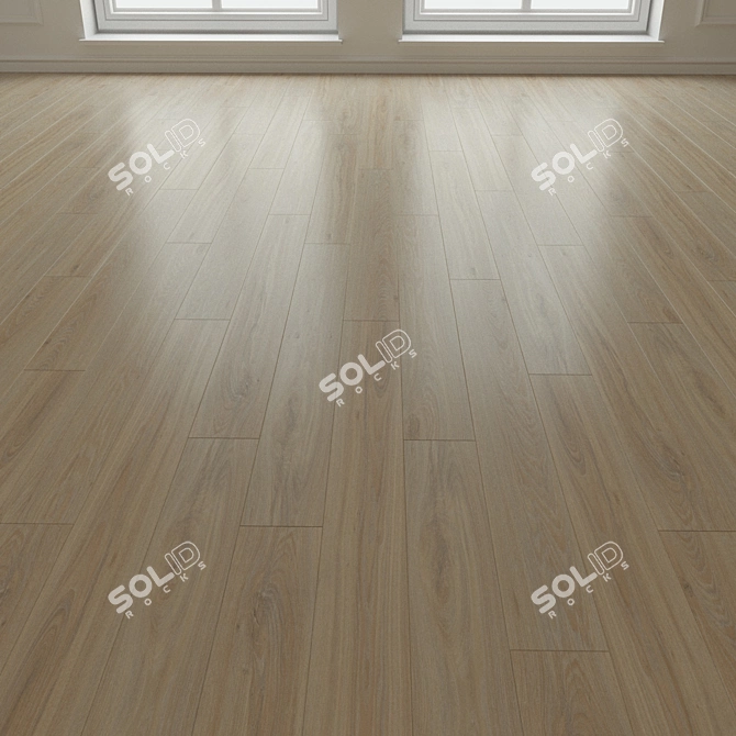 Stylish Laminate Flooring 3D model image 3