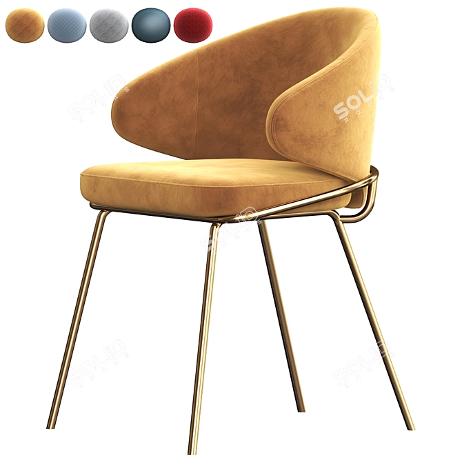 Elegant Eichholtz Kinley Chair 3D model image 1