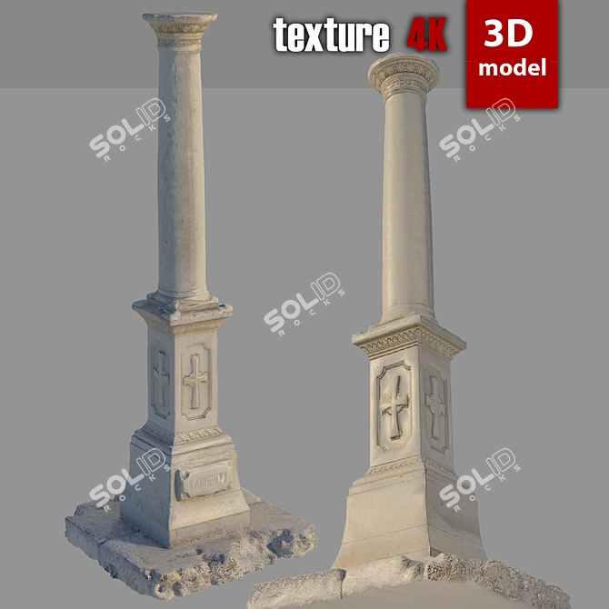 Title: Detailed 3D Obelisk Model 3D model image 1