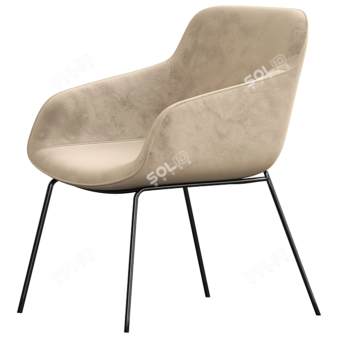 Modern Boconcept Vienna Chair 3D model image 1